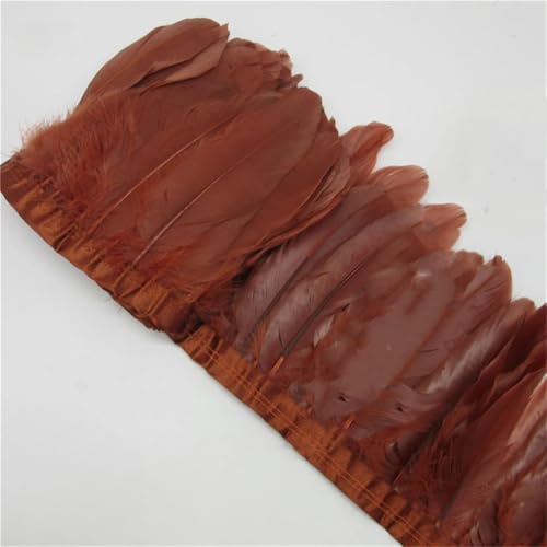 9,1 m Gänsefeder-Bordüre, 15–20 cm, weiß, natürliche Gänsefedern, Fransenband, Stoff, Basteln, DIY, dekorativer Kaffee, 9,1 m 9,1 m Gänsefeder-Bordüre, 15–20 cm, weiß, natürliche Gänsefedern, Fransenband, Stoff, Basteln, DIY, dekorativer Kaffee, 9,1 m von Generisch