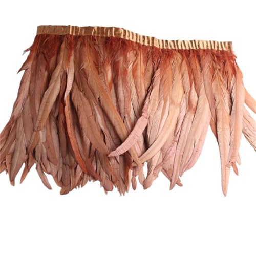 9,1 m Hahnfeder-Bordüre zum Nähen, 25–40 cm, Fransenbänder, Zubehör, DIY, Hochzeitsdekoration, Kaffee, 25–30 cm 9,1 m Hahnfeder-Bordüre zum Nähen, 25–40 cm, Fransenbänder, Zubehör, DIY, Hochzeitsdekoration, Kaffee, 25–30 cm von Generisch