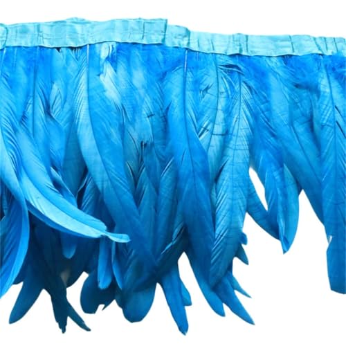 9,1 m Hahnfeder-Bordüre zum Nähen, 25–40 cm, Fransenbänder, Zubehör, DIY, Hochzeitsdekoration, Seeblau, 25–30 cm 9,1 m Hahnfeder-Bordüre zum Nähen, 25–40 cm, Fransenbänder, Zubehör, DIY, Hochzeitsdekoration, Seeblau, 25–30 cm von Generisch