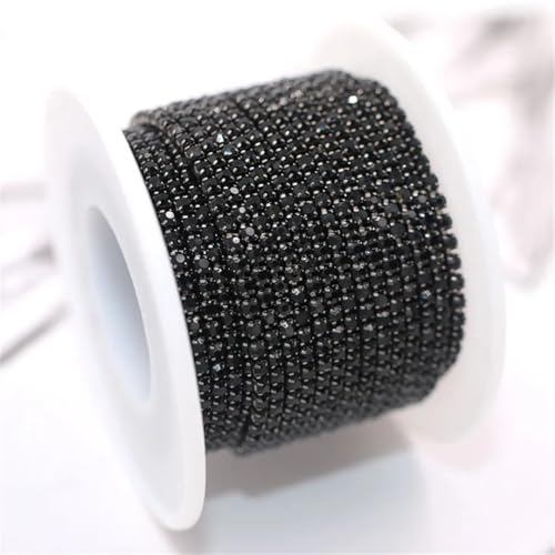 9,1 m Rolle Glaskristall-Strasssteine mit silberfarbener Basis, Cup-Kette zum Aufkleben von Kleidertaschen und Hochzeitskleid-Dekorationen 9,1 m Rolle Glaskristall-Strasssteine mit silberfarbener Basis, Cup-Kette zum Aufkleben von Kleidertaschen und Hochzeitskleid-Dekorationen von Generisch