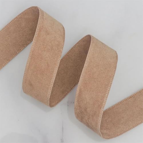 9,1 m Schleifenband zum Selbermachen, Haarnähzubehör, handgefertigtes Klebeband, Basteln, Dekoration, Khaki, 25 mm von Generisch