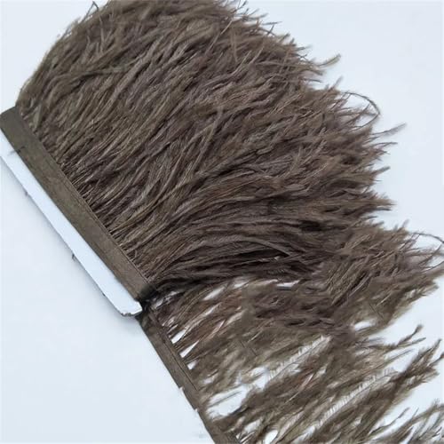9,1 m Straußenfeder-Band, Fransen-Bordüre, Kleidung, Dekoration, Fransenborten für Kleid, Nähen, Handwerk, dunkler Kaffee, 4,5 m 9,1 m Straußenfeder-Band, Fransen-Bordüre, Kleidung, Dekoration, Fransenborten für Kleid, Nähen, Handwerk, dunkler Kaffee, 4,5 m von Generisch