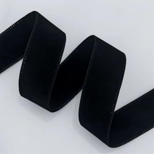 9,1 m langes Band zum Selbermachen, Schleife, Haarnähzubehör, handgefertigtes Klebeband, Basteln, Dekoration, schwarz, 16 mm 9,1 m langes Band zum Selbermachen, Schleife, Haarnähzubehör, handgefertigtes Klebeband, Basteln, Dekoration, schwarz, 16 mm von Generisch