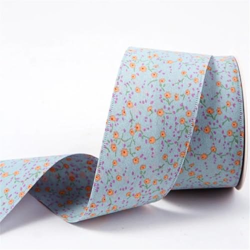 9,1 m langes Blumenband, handgefertigtes Klebeband, Bastelarbeiten, Haarschleife, Zubehör, Material, Blau, 25 mm 9,1 m langes Blumenband, handgefertigtes Klebeband, Bastelarbeiten, Haarschleife, Zubehör, Material, Blau, 25 mm von Generisch