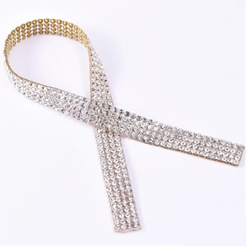 91 cm 4/6/8 Reihen Kristall AB Glas Chatons Strass Band Trim Band zum Aufbügeln Applikation für Kleid und Schuhe Verzierung 91 cm 4/6/8 Reihen Kristall AB Glas Chatons Strass Band Trim Band zum Aufbügeln Applikation für Kleid und Schuhe Verzierung von Generisch