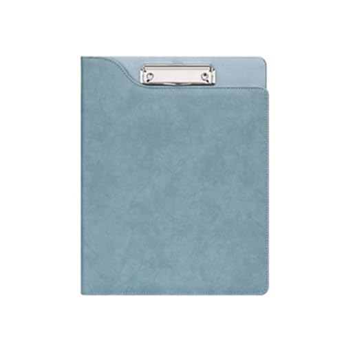 A4-Aktenordner-Klemmbrett, PU-Leder, Padfolio-Klemmbrett mit Stifthalter, Portfolio-Organizer mit Notizblock, Dokumentenaufbewahrung, Organizer (blau) von Generisch