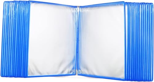 A4-Dokumentenmappe mit 30 Paneelen, Metallhalterung, 60 Blatt Kapazität, Klapp-Aktenhalter für Büro, Schule und Zuhause von Generisch