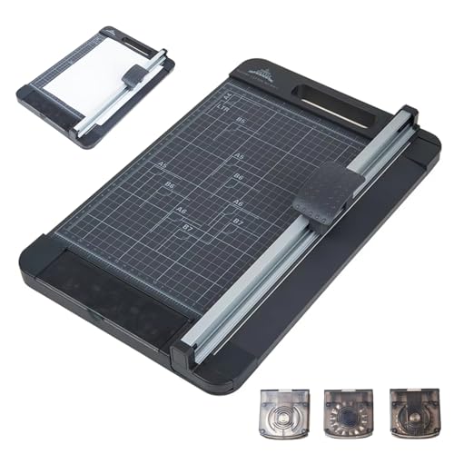 A4 Papierschneider, 30,5 cm Multifunktionsschneider für gerade, perforierte und Wellenlinien, ideal für Fotos, Postkarten, Visitenkarten und Grußkarten A4 Papierschneider, 30,5 cm Multifunktionsschneider für gerade, perforierte und Wellenlinien, ideal für Fotos, Postkarten, Visitenkarten und Grußkarten von Generisch