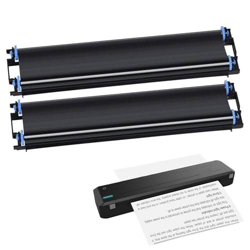 A4 Thermalübertragungsband - 2 -Pack -Tragbarer Druckerband | Schwarzer Tintendruckbänder | Kompatibel mit MT800 Wireless thermischer Drucker für qualitativ hochwertige Dokumentdrucke A4 Thermalübertragungsband - 2 -Pack -Tragbarer Druckerband | Schwarzer Tintendruckbänder | Kompatibel mit MT800 Wireless thermischer Drucker für qualitativ hochwertige Dokumentdrucke von Generisch