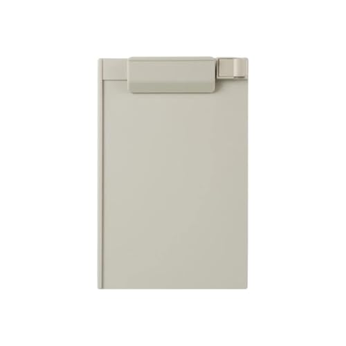 A5-Klemmbrett, flaches Profil, Hartfaserplatte, Schreibtafel mit sicherem Clip, tragbarer Papierhalter für Schule, Klassenzimmer und Büro (grau) von Generisch