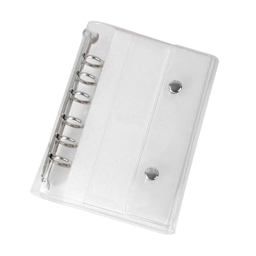 A6 A7 -Abdeckung - nachfüllbar 6 Ring Clear PVC Notebook | Lose Blatt Schutzordner, Budgetausgabenplaner, Fotolabbuhl -Ticket -Dokumenthalter Brieftasche für Schüler Lehrer A6 A7 -Abdeckung - nachfüllbar 6 Ring Clear PVC Notebook | Lose Blatt Schutzordner, Budgetausgabenplaner, Fotolabbuhl -Ticket -Dokumenthalter Brieftasche für Schüler Lehrer von Generisch