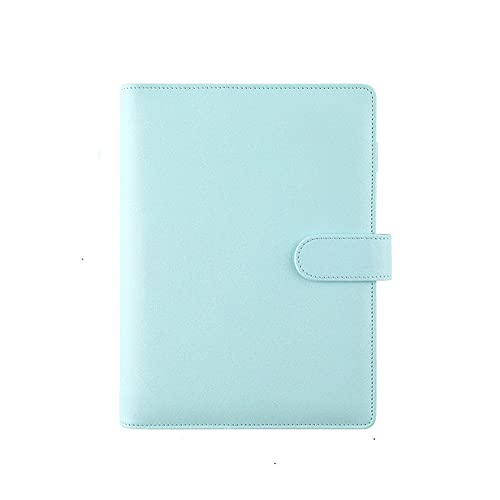 A6-Notizbuch, 6-Ring-Planer mit stilvollem Design, lose Blätter, persönlicher Organizer, Bindereinband, nachfüllbarer Aktenordner (A6, blau) von Generisch