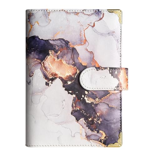A6-Ringbuch-Notizbuch, nachfüllbar – A6 Budget-Ordner, nachfüllbares Geld, Notizbuchhülle mit Magnetschnalle, Leder, Geldorganizer A6-Ringbuch-Notizbuch, nachfüllbar – A6 Budget-Ordner, nachfüllbares Geld, Notizbuchhülle mit Magnetschnalle, Leder, Geldorganizer von Generisch