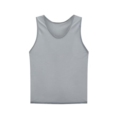 Ärmellose Blusen mit Rundhalsausschnitt, Netzstoff, Trainings-Lätzchen, Tanktop für Mädchen, Teamspiele, Funktion, schnelltrocknend, Übungs-Mieder, Fußball, Volleyball, Basketball Ärmellose Blusen mit Rundhalsausschnitt, Netzstoff, Trainings-Lätzchen, Tanktop für Mädchen, Teamspiele, Funktion, schnelltrocknend, Übungs-Mieder, Fußball, Volleyball, Basketball von Generisch