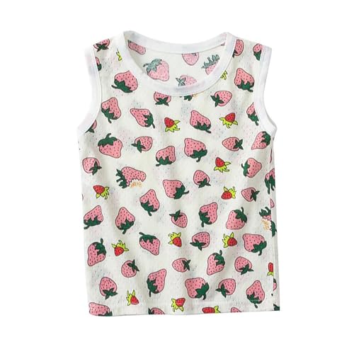 Ärmelloses Tanktop für Mädchen, schnell trocknend, Netzstoff, für Kinder, Erdbeer-Grafik, atmungsaktiv, Cami-Top, Rundhalsausschnitt, Weste, Tops, UK-Kleidung, Sommer, Laufen, Sport Ärmelloses Tanktop für Mädchen, schnell trocknend, Netzstoff, für Kinder, Erdbeer-Grafik, atmungsaktiv, Cami-Top, Rundhalsausschnitt, Weste, Tops, UK-Kleidung, Sommer, Laufen, Sport von Generisch