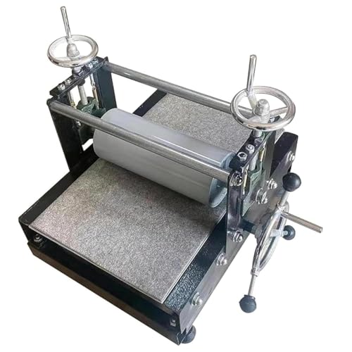 Ätzdruckpresse, manuelle Druckherstellung, Reibmaschine mit großem Handrad, höhenverstellbar, Druckgröße 390 x 543 mm, ideal für Holzschnitt und Blockdruck von Generisch
