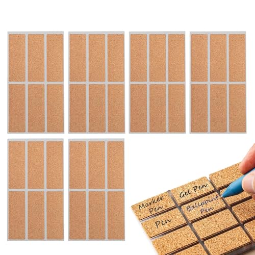 Abnehmbare, wasserdichte Kreidetafel-Etiketten für Korkflaschen, Gläser und Speisekammerbehälter. Perfekt für Lebensmittelbeschriftung, Küchenorganisation und Geschenkanhänger. Wiederverwendbar mit von Generisch
