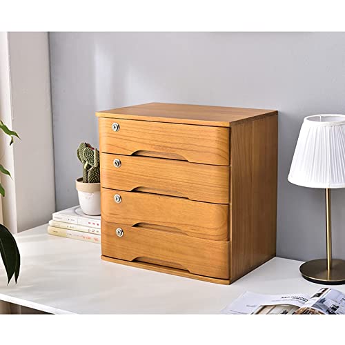 Abschließbarer Aktenschrank aus Massivholz, 4 Schubladen, Dokumentenschneider für Zuhause und Büro, stilvolle Aufbewahrungsbox, ideale Arbeitsplatzlösung für Zubehör und Akten Abschließbarer Aktenschrank aus Massivholz, 4 Schubladen, Dokumentenschneider für Zuhause und Büro, stilvolle Aufbewahrungsbox, ideale Arbeitsplatzlösung für Zubehör und Akten von Generisch