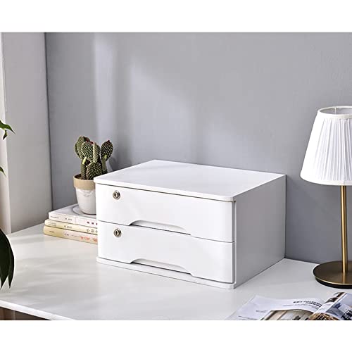 Abschließbarer Aktenschrank aus Massivholz, stilvoller Aufbewahrungsschrank mit 2 Schubladen, für Zuhause und Büro, ideal für Papiere, Dokumente und Zubehör, langlebiges und sicheres Design von Generisch