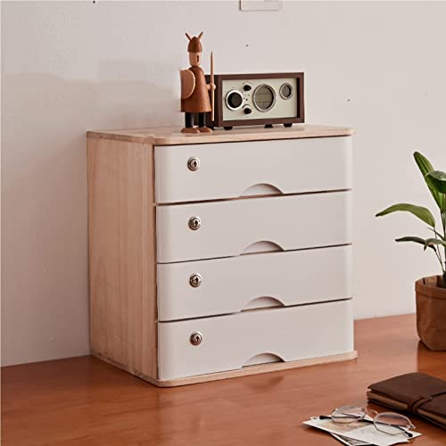 Abschließbarer Schreibtisch-Organizer aus Holz mit Schubladen – Erhöhte Aufbewahrungslösung für Computer-Monitore, stilvoller Aktenschrank, multifunktionale Kommode für den Bürogebrauch Abschließbarer Schreibtisch-Organizer aus Holz mit Schubladen – Erhöhte Aufbewahrungslösung für Computer-Monitore, stilvoller Aktenschrank, multifunktionale Kommode für den Bürogebrauch von Generisch