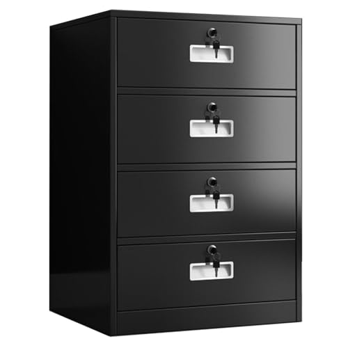 Abschließbarer vertikaler Aktenschrank aus Metall für Home Office – Schlanker Aktenschrank aus Stahl mit 4 Schubladen unter dem Schreibtisch für A4/Rechts-/Briefablagen in Grau – sichere und Abschließbarer vertikaler Aktenschrank aus Metall für Home Office – Schlanker Aktenschrank aus Stahl mit 4 Schubladen unter dem Schreibtisch für A4/Rechts-/Briefablagen in Grau – sichere und von Generisch