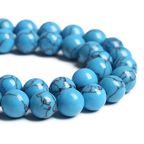 Abstandshalter für Schmuckherstellung, Armband, Halskette, 10 mm, 38 Stück, Blau Türkis von Generisch