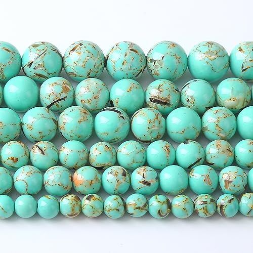 Abstandshalter für Schmuckherstellung, Armband, Halskette, Pfauenblau, Türkis, 4 mm, 86 Stück von Generisch