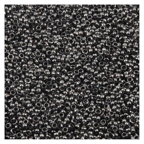 Abstandshalter für Schmuckherstellung, Durchmesser 2, 2,5, 3 mm, 500 Stück (G, Schwarz, 2 mm) von Generisch