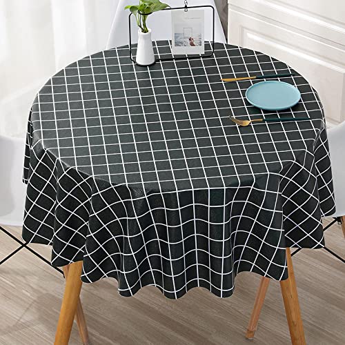Abwischbare Tischdecke, 200 cm, rund, hitzebeständig, rechteckig, für Partys, Veranstaltungen und den täglichen Gebrauch, leicht zu reinigen, langlebig, stilvoll, Dunkelgrün Abwischbare Tischdecke, 200 cm, rund, hitzebeständig, rechteckig, für Partys, Veranstaltungen und den täglichen Gebrauch, leicht zu reinigen, langlebig, stilvoll, Dunkelgrün von Generisch