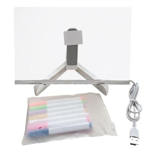 Acryl-LED-Zeichentisch - Leuchttafeln zum Löschen von Pinnwänden | LED-Schreibtafel für Kinder, wiederverwendbare Tafeln, verstellbare Acryl-Tafel, einfach zu bedienen für Klassenzimmer, Wohnzimmer Acryl-LED-Zeichentisch - Leuchttafeln zum Löschen von Pinnwänden | LED-Schreibtafel für Kinder, wiederverwendbare Tafeln, verstellbare Acryl-Tafel, einfach zu bedienen für Klassenzimmer, Wohnzimmer von Generisch