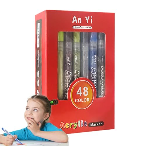 Acryl-Marker, feine Spitze, Malwerkzeug, Bastelbedarf, Malwerkzeug für professionelle oder Anfänger Acryl-Marker, feine Spitze, Malwerkzeug, Bastelbedarf, Malwerkzeug für professionelle oder Anfänger von Generisch