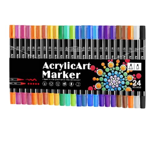 Acryl-Pinselmarker – Acryl-Marker für Rock-Malerei | flüssige Acrylstifte direkt | Kunsthandwerk und künstlerische Materialien | Kreative Acrylschilder zum Ausmalen für Pittu Acryl-Pinselmarker – Acryl-Marker für Rock-Malerei | flüssige Acrylstifte direkt | Kunsthandwerk und künstlerische Materialien | Kreative Acrylschilder zum Ausmalen für Pittu von Generisch
