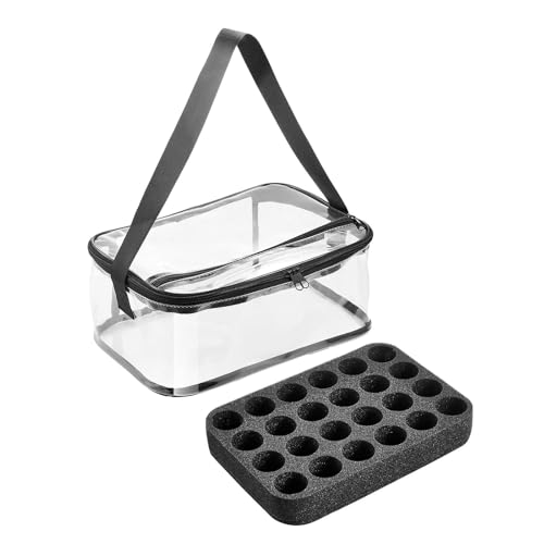 Acrylfarben-Organizer-Tasche mit Schultergurt, für 24 Flaschen, tragbare Farb-Tragetasche für Künstler, Bastelbedarf, Studio und Reisen Acrylfarben-Organizer-Tasche mit Schultergurt, für 24 Flaschen, tragbare Farb-Tragetasche für Künstler, Bastelbedarf, Studio und Reisen von Generisch