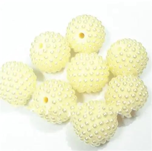 Acrylperlen, Strasssteine, Perlen für klobigen Schmuck/DIY, handgefertigt, 01, 22 mm, 100 Stück pro Beutel von Generisch