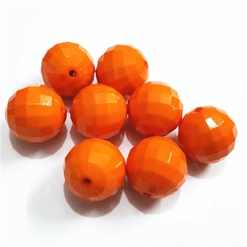 Acrylperlen, massiv, facettiert, 20 mm, 100 Stück/Beutel, für klobigen Schmuck, handgefertigt, Hochzeitsdekorationen, Basteln, Orange, 20 mm, 100 Stück pro Beutel Acrylperlen, massiv, facettiert, 20 mm, 100 Stück/Beutel, für klobigen Schmuck, handgefertigt, Hochzeitsdekorationen, Basteln, Orange, 20 mm, 100 Stück pro Beutel von Generisch