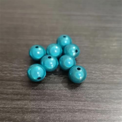 Acrylperlen für Schmuck, 6 mm, 8 mm, 10 mm, 12 mm, 14 mm, 16 mm, 18 mm, 20 mm, Blau, 900 Stück pro Beutel von Generisch