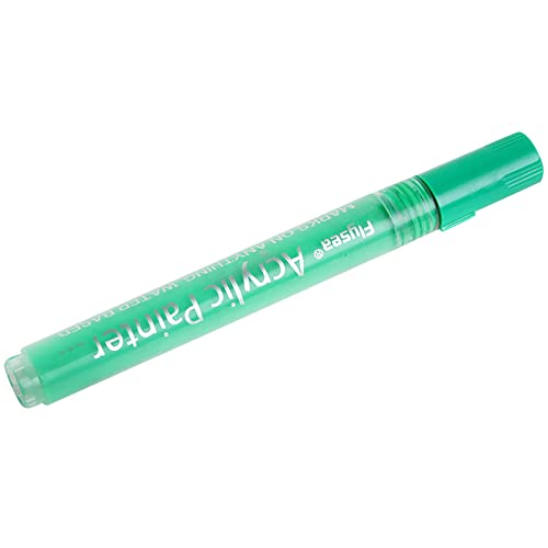 Acrylstifte Wasserfest Stifte Zum Steine Bemalen,Steinmalstifte Wasserfest,Stift Acryl 12 Marker Breite Acryl Geruchlos Stift Wasser-Auflösung Farbe Schreiben Farben & Schreibwaren (Grün) von Generisch