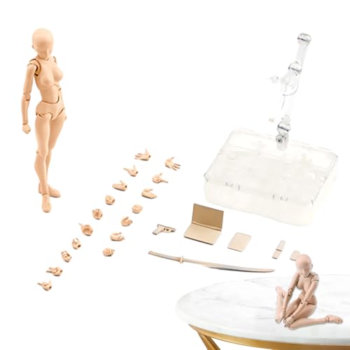 Actionfiguren-Modell-Set für Künstler | Skizzier- und Zeichenpuppe mit beweglichen Gelenken für realistisches Posieren | Malerei Körpermodell für Fotografie-Requisiten, Desktop- , Kunstdisplay von Generisch