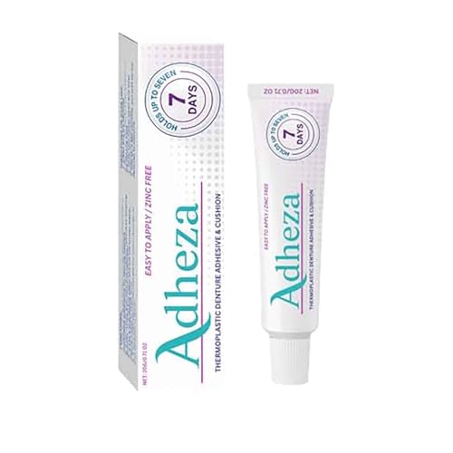 Adheza Dental Adhesive, Adheza Denture Fixative, Adheza Dental Adhesive Original, Thermoplastic, Fors Daily Women Men Adults (1pc) von Generisch
