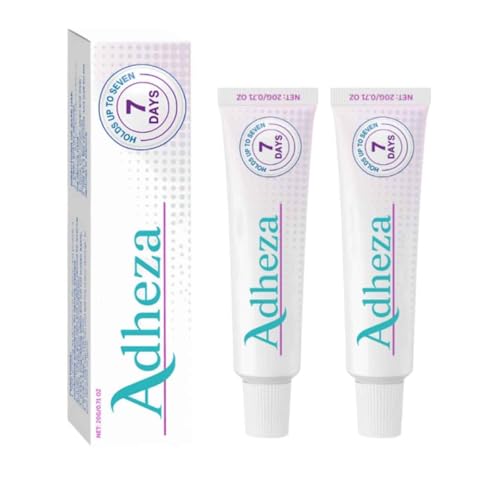 Adheza Dental Adhesive, Adheza Denture Fixative, Adheza Dental Adhesive Original, Thermoplastic, Fors Daily Women Men Adults (2pc) von Generisch