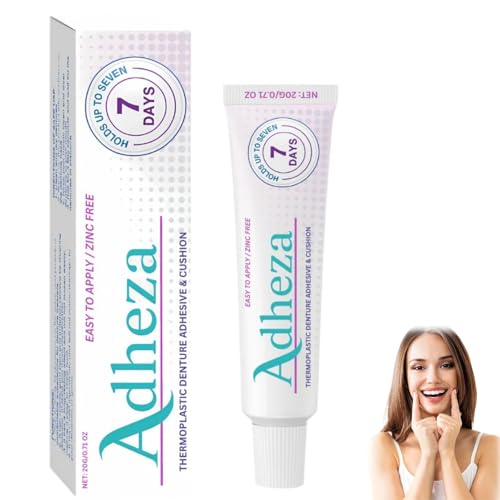 Adheza Dental Adhesive, Adheza Denture Fixative, Strong Waterproof Adheza Dental Adhesive Original, Thermoplastic Denture Adhesive, Holds Dentures Longer and Stronger, Lasting Prosthetic Bonding (1) von Generisch