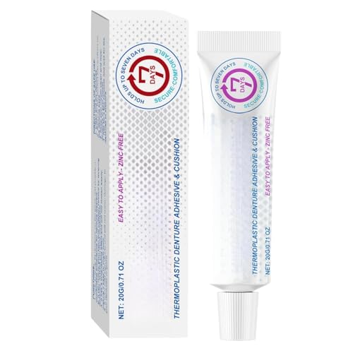 Adheza Dental Adhesive, Adheza Denture Fixative, Thermoplastic Denture Adhesive, Dentures Repair for Dental Super Glue for Teeth, Fors Daily Women Men Adults (1PCS) von Generisch