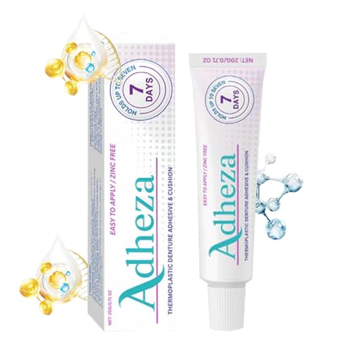 Adheza Dental Adhesive Zahnhaftmittel,Adheza Denture Fixative,Prothesenfixierungsmittel Adheza Thermoplastic Adhesive,Strong Hold 𝐃𝐞𝐧𝐭𝐮𝐫𝐞 𝐀𝐝𝐡𝐞𝐬𝐢𝐯𝐞 Cream for False Teeth (1) von Generisch