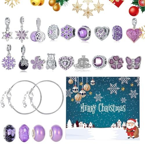 Adventskalender mit Armband - Schmuckbastelset | Adventskalender 2024 Mädchen | Countdown-Kalender Weihnachten | Armband Adventskalender Weihnachten 2 Adventskalender mit Armband - Schmuckbastelset | Adventskalender 2024 Mädchen | Countdown-Kalender Weihnachten | Armband Adventskalender Weihnachten 2 von Generisch