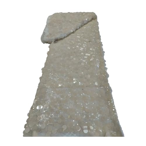 Afrikanische Rose Pailletten Spitze Stoff Französisches Netz Nigerianische Stickerei Luxus Braut Hochzeit von Generisch