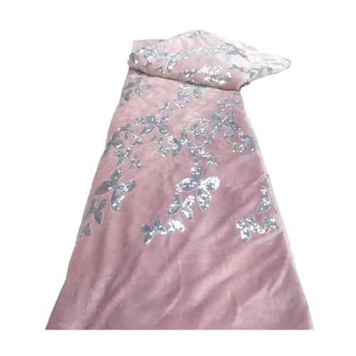 Afrikanischer Fleece-Spitzenstoff mit Pailletten-Stickerei, französischer nigerianischer Spitzenstoff für Hochzeit Afrikanischer Fleece-Spitzenstoff mit Pailletten-Stickerei, französischer nigerianischer Spitzenstoff für Hochzeit von Generisch