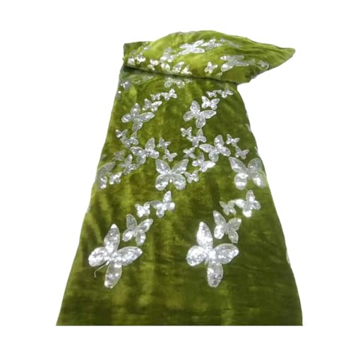 Afrikanischer Fleece-Spitzenstoff mit Pailletten-Stickerei, französischer nigerianischer Spitzenstoff für Hochzeit Afrikanischer Fleece-Spitzenstoff mit Pailletten-Stickerei, französischer nigerianischer Spitzenstoff für Hochzeit von Generisch