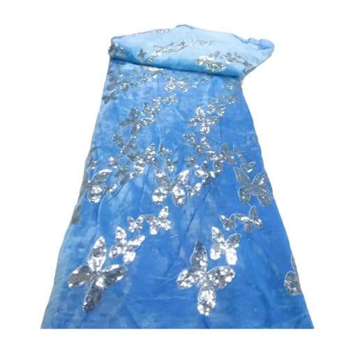 Afrikanischer Fleece-Spitzenstoff mit Pailletten-Stickerei, französischer nigerianischer Spitzenstoff für Hochzeit Afrikanischer Fleece-Spitzenstoff mit Pailletten-Stickerei, französischer nigerianischer Spitzenstoff für Hochzeit von Generisch