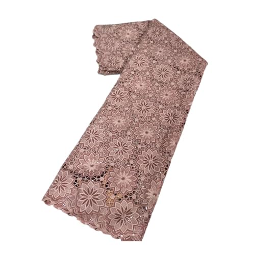 Afrikanischer Spitzenstoff, 100 % Baumwolle, Schweizer Voile-Spitze mit Perlen, nigerianischer Tüll, Pailletten, beliebter Dubai-Stil Afrikanischer Spitzenstoff, 100 % Baumwolle, Schweizer Voile-Spitze mit Perlen, nigerianischer Tüll, Pailletten, beliebter Dubai-Stil von Generisch