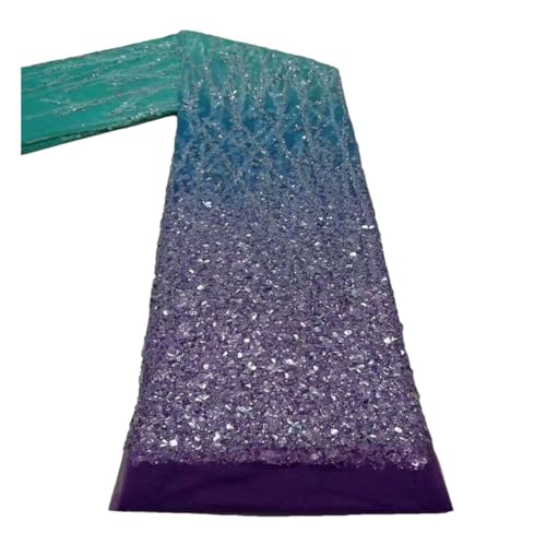 Afrikanischer Spitzenstoff, französische Perlen, nigerianische Pailletten, Stickerei, Netz, Spitzenstoffe für Brautkleid Afrikanischer Spitzenstoff, französische Perlen, nigerianische Pailletten, Stickerei, Netz, Spitzenstoffe für Brautkleid von Generisch